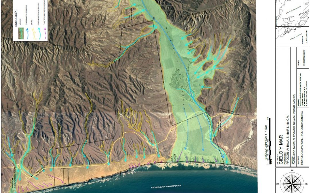 Cielo Mar Hydrology Map
